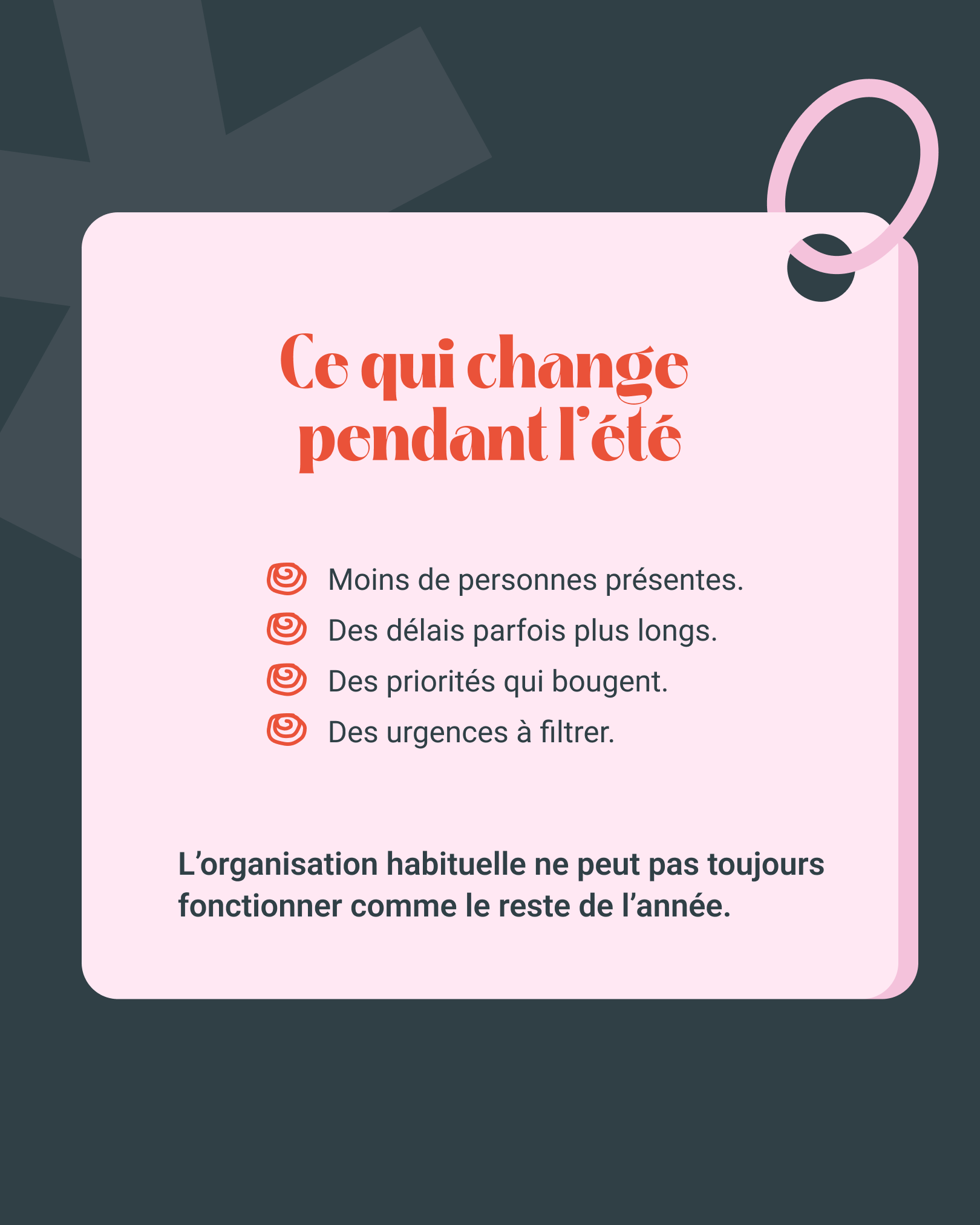 Comment manager une équipe en effectif réduit __2