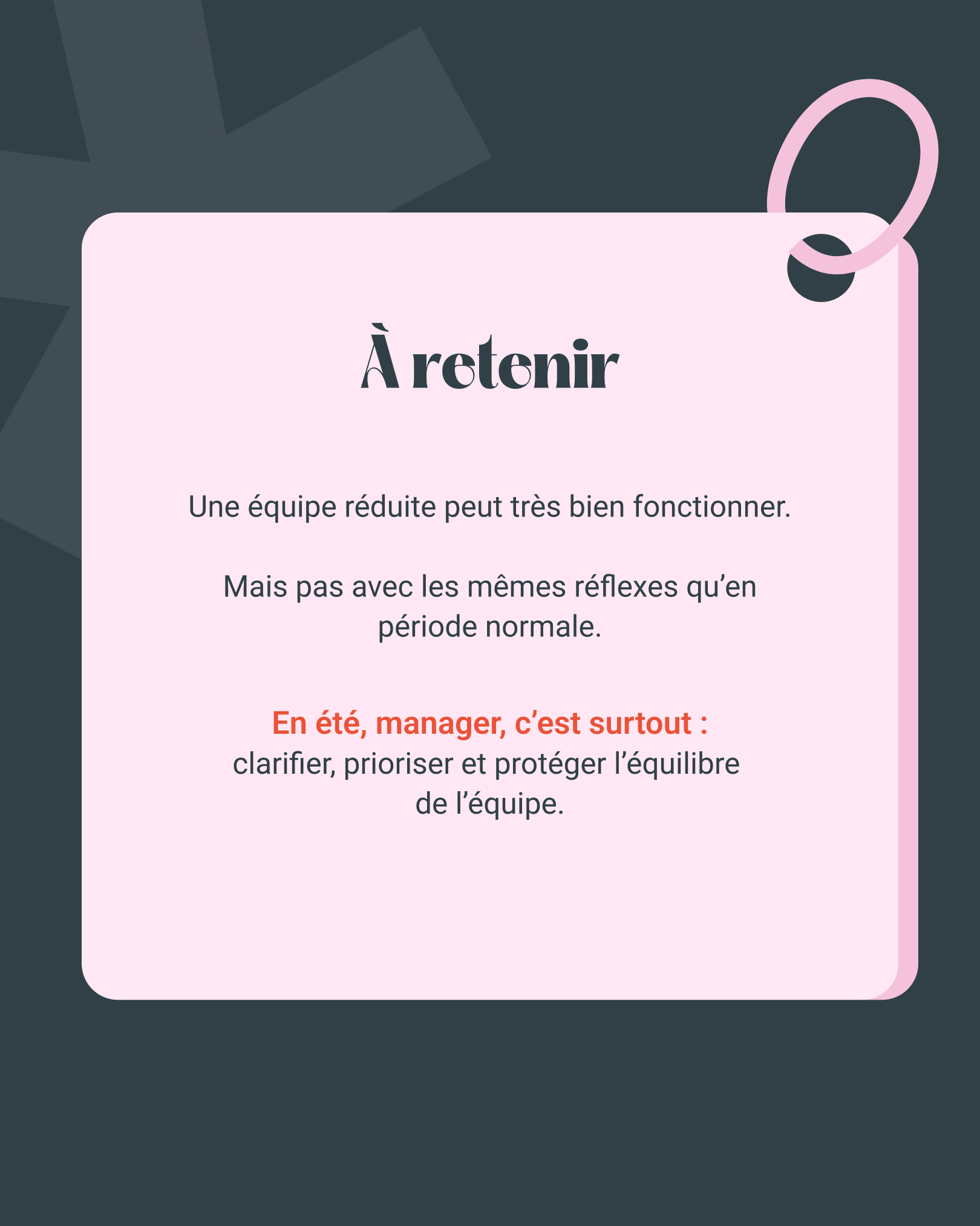 Comment manager une équipe en effectif réduit __6